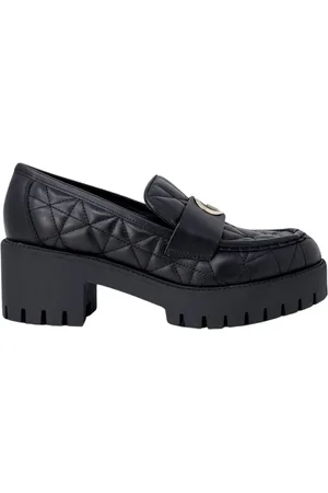 Guess Sko, Dame, Sort, 40 EU, Læder, Læder Slip-On Loafers