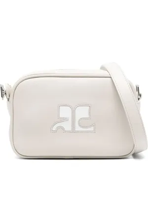Courrèges Taske, Dame, Grå, ONE SIZE, Uld, Reedition Zip-Up Crossbody Taske
