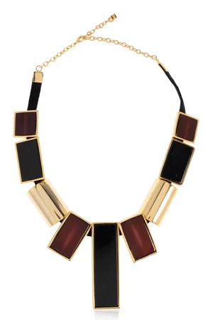 Dsquared2 Tilbehør, Dame, Flerfarvet, ONE SIZE, Uld, Halskæde med geometriske resin sten