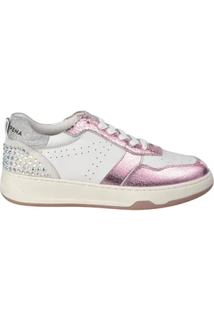 Alma en Pena Sko, Dame, Flerfarvet, 42 EU, Læder, Flad sneaker med detaljer