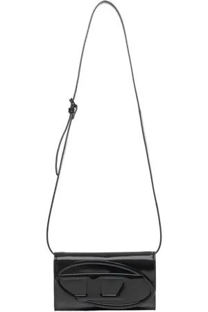 Diesel Taske, Dame, Sort, ONE SIZE, Læder, Sort Lak Patent Læder Wallet Taske