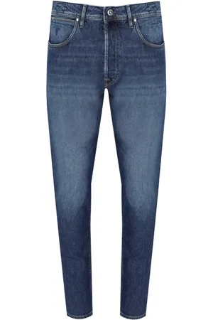 Hand Picked Jeans, Herre, Blå, W36, Denim, Blå Denim Jeans med Straight Fit