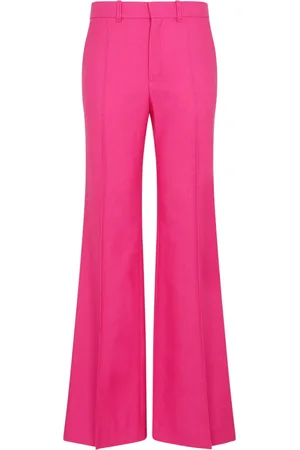 Chloé Bukser, Dame, Lyserød, XS, Uld, Hindbær Uld Silke Cashmere Bukser