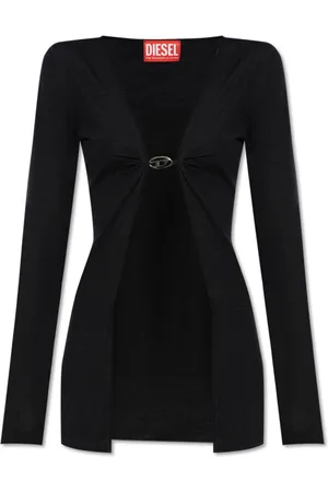 Diesel Strik, Dame, Sort, XS, Uld, M-Pierry-Long Cardigan