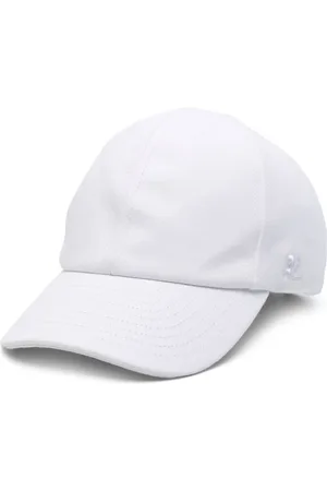 Courrèges Tilbehør, Herre, Hvid, S, Bomuld, Hvid Cotton Twill Hat med Knap