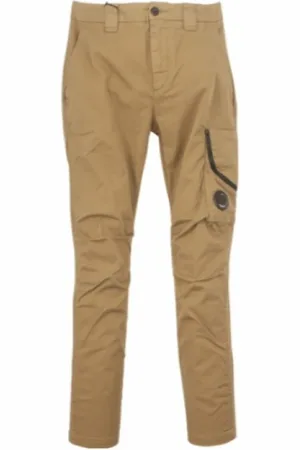C.P. Company Bukser, Herre, Brun, 2XL, Bomuld, Cargo Pants Stretch Sateen