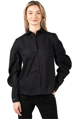 Silvian Heach Skjorte, Dame, Sort, L, Bomuld, Casual Skjorte