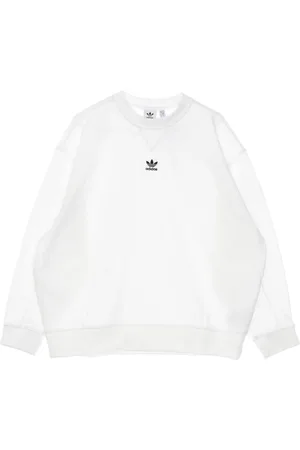 adidas Sweathshirts & Hoodies, Dame, Hvid, XL, Bomuld, Letvægts Crewneck Sweatshirt