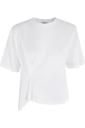 Dondup Top, Dame, Hvid, S, Bomuld, Casual Bomulds T-shirt