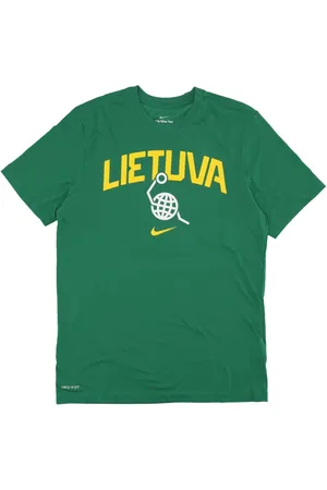 Nike Top, Herre, Grøn, M, Bomuld, 2024 Basketball Tee Litauen Grøn