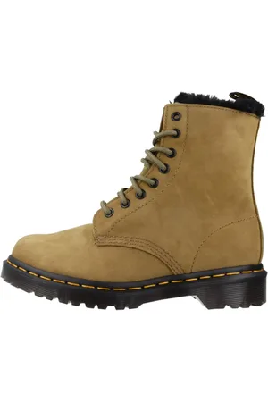 Dr. Martens Sko, Dame, Grøn, 37 EU, Læder, Snørestøvler