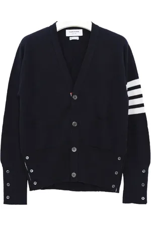 Thom Browne Strik, Herre, Sort, M, Cashmere, Cardigan Sweater