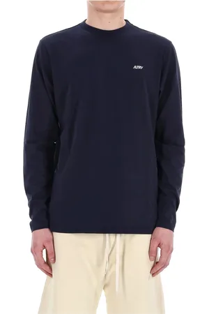 Autry Top, Herre, Blå, M, Bomuld, Blå Bomuld Langærmet T-shirt