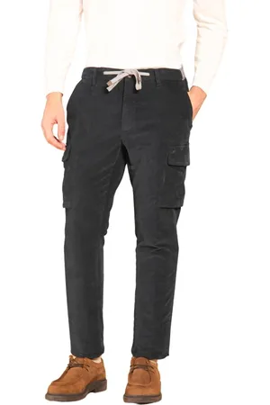 Masons Bukser, Herre, Blå, XS, Bomuld, Navy Cargo Bukser Carrot Fit