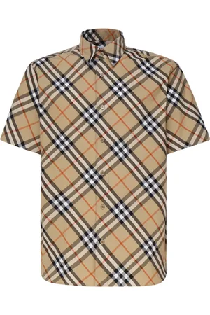 Burberry Skjorte, Herre, , XL, Bomuld, Vintage Check Kortærmet Skjorte