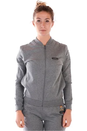 Moschino Sweathshirts & Hoodies, Dame, Grå, S, Hættetrøje