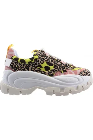 Liu Jo Sko, Dame, Gul, 36 EU, Black Wave Sneakers