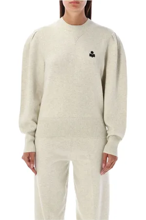 Isabel Marant Strik, Dame, Grå, S, Uld, Lys Grå Strik Kelaya Sweater