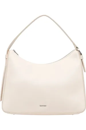 Calvin Klein Taske, Dame, Hvid, ONE SIZE, Uld, Medium Skuldertaske