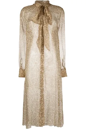 ERMANNO SCERVINO Kjole, Dame, Brun, XS, Uld, Day Dress Shirt Dresses
