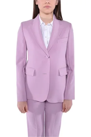 Max Mara Jakke, Dame, Lilla, XS, Polyester, Weekend Blazer
