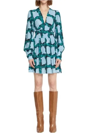 Silvian Heach Kjole, Dame, Grøn, M, Polyester, Kort Kjole