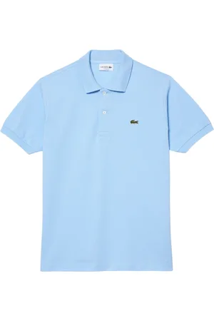 Lacoste Top, Herre, Blå, L, Bomuld, Klassisk polo shirt med logo broderi