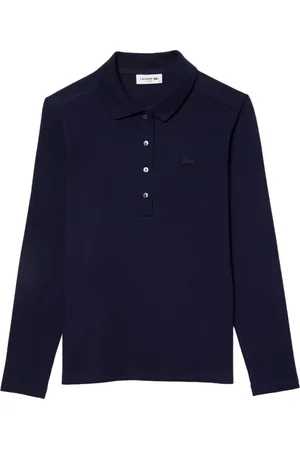 Lacoste Top, Dame, Blå, S, Bomuld, Slim Fit L.12.D Stretch Mini Piquépolo