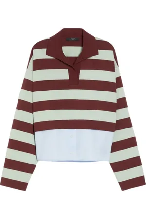 Max Mara Top, Dame, Flerfarvet, XS, Bomuld, Halle Polo Shirt
