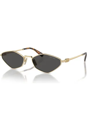 Miu Miu Tilbehør, Dame, Gul, 56 MM, Uld, Solbriller