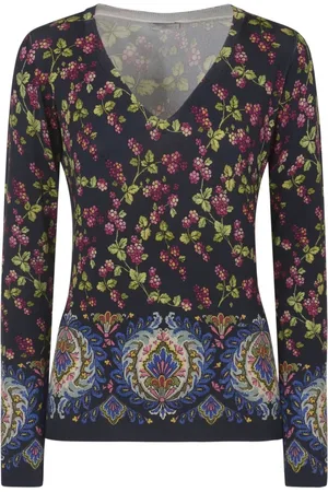Etro Bluser & Skjorter, Dame, Blå, XL, Classiche Bluse