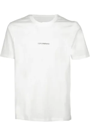 C.P. Company Top, Herre, Hvid, 2XL, Bomuld, Kortærmet T-shirt med karakteristisk stil
