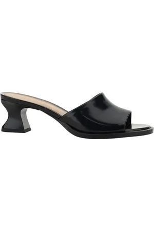 Bottega Veneta Sko, Dame, Sort, 37 1/2 EU, Læder, Sort Slip-On Læder Mules