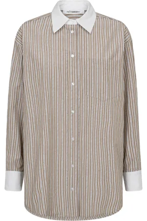 Co`Couture Bluser & Skjorter, Dame, Flerfarvet, M, Bomuld, Gem Stripe Shirt