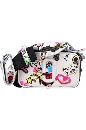 Marc Jacobs Taske, Dame, Flerfarvet, ONE SIZE, Uld, The Snapshot Sticker Skuldertaske