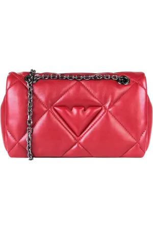 Emporio Armani Taske, Dame, Rød, ONE SIZE, Uld, Quilted Taske i med Kæderem