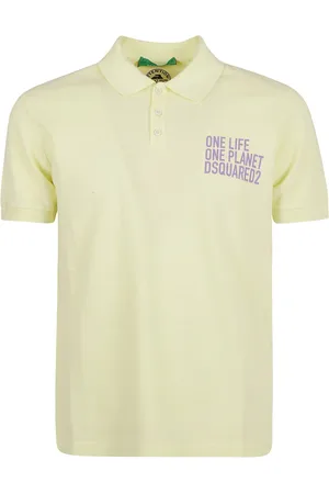 Dsquared2 Top, Herre, Gul, S, Bomuld, Mini Polo Shirt