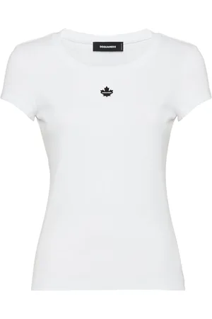 Dsquared2 Top, Dame, Hvid, XS, Bomuld, Hvid T-shirt