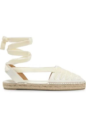 Castaner Sko, Dame, Hvid, 37 EU, Satin, Flad Espadrille