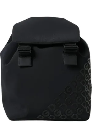 Dolce & Gabbana Taske, Herre, Sort, ONE SIZE, Bomuld, Neopren Skole Rygsæk med Logo Detaljer