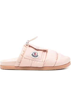 Moncler Sko, Dame, Lyserød, 35 EU, Toggle Sandaler med Logo Patch
