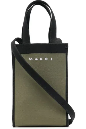 Marni Taske, Herre, Grøn, ONE SIZE, Uld, Strikket Crossbody Tote Taske