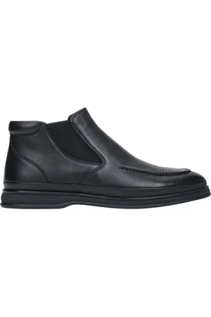 Estro Sko, Herre, Sort, 44 EU, Læder, Sort Slip-On Chelsea Støvler