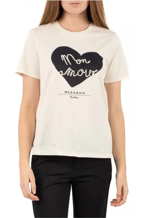 Max Mara Top, Dame, Hvid, M, Afslappet Stribet Skjorte