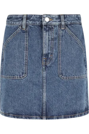 Filippa K Nederdel, Dame, Blå, S, Uld, Patch Pocket Mini Skirt