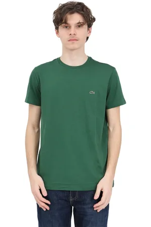 Lacoste Top, Herre, Grøn, 5XL, Crew Neck Pima Cotton Jersey T-Shirt