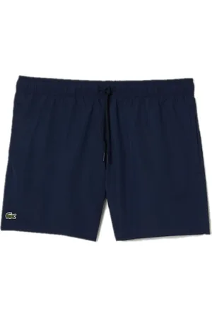 Lacoste Badetøj, Herre, Blå, L, Polyester, Hurtigtørrende badeshorts