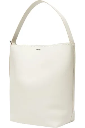 Max Mara Taske, Dame, Hvid, ONE SIZE, Uld, Chic Læder Skuldertaske