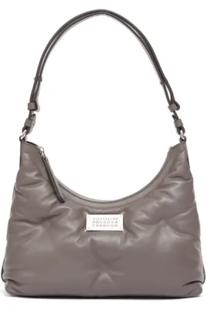 Maison Margiela Taske, Dame, Grå, ONE SIZE, Uld, Taupe Grey Lammeskinds Skuldertaske