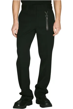 Lanvin Bukser, Herre, Sort, M, Uld, Uld Twill Skræddersyede Bukser